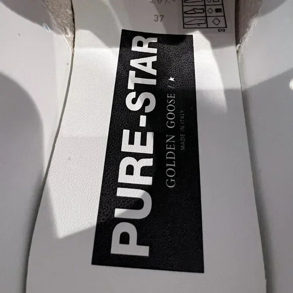 NIB Golden Goose ‘PURE STAR’ Sneaker Superstar Hi star Ball Stardan Women Sz 37 - Picture 8 of 9